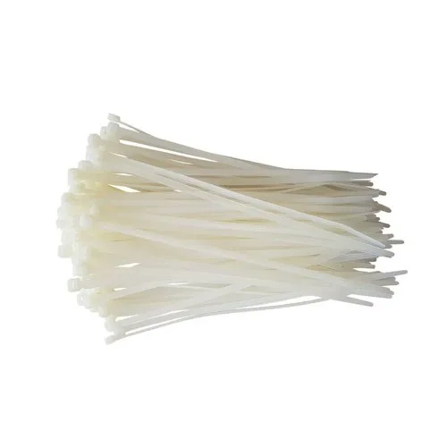 Nylon Cable Tie - PVC Material, Industrial Application , White Jacket Color for Durable and Reliable Cable Management