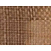 Bronze Wire Mesh - 20m Length, Square Hole, Copper Color, Polished Surface | Rugged Design, Abrasion-proof, Durable Finish Standards