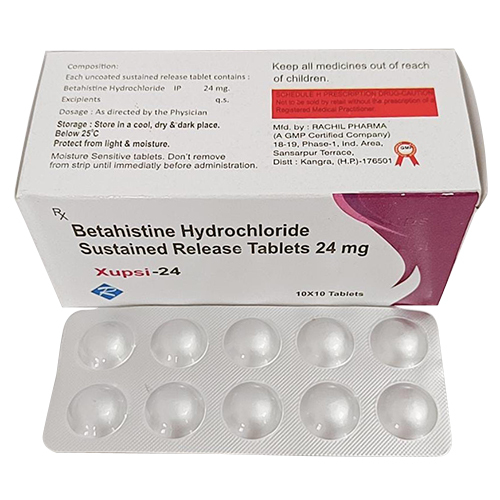 24mg Betahistine Hydrochloride Sustained Release Tablets