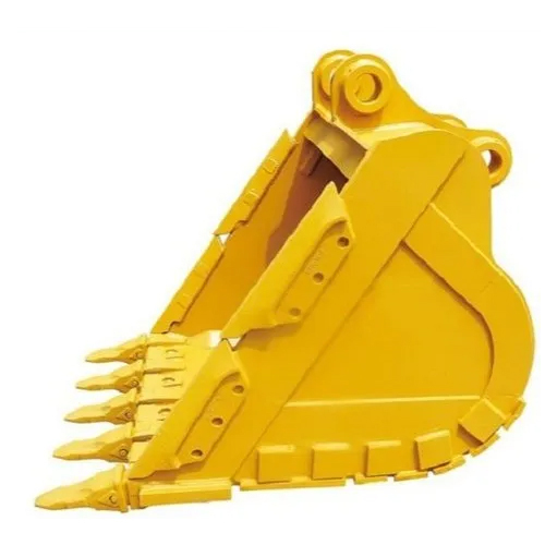 Heavy Duty Excavator Bucket - Stainless Steel, Yellow | High Efficiency Design