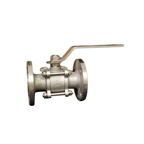 Silver 3 Pc Design Asa Flange End Ball Valve