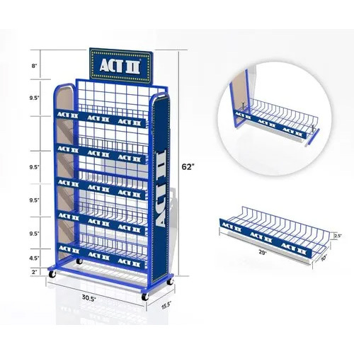 High Quality Stainless Steel Snacks Display Rack at Best Price in New ...