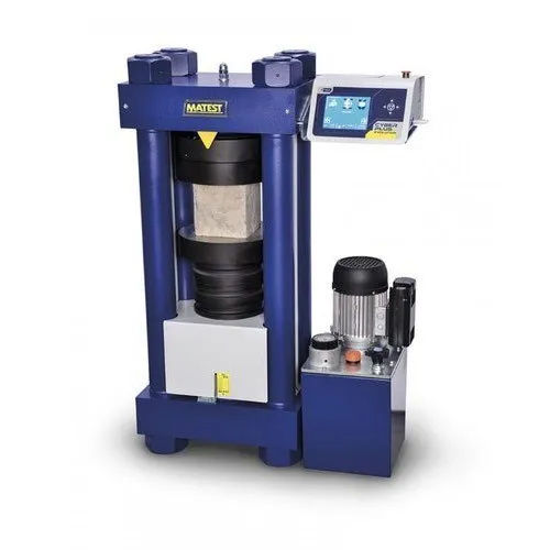 Silver And Blue Concrete Testing Equipment