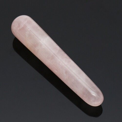 Natural Rose Quartz Gemstone Yoni Massage Wand for Kegel Exercise For Women Use