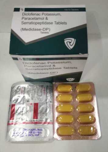 Diclofenac Potasium Paracetamol Serratiopeptidase