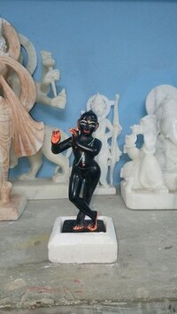 Marble Black krishna Statue