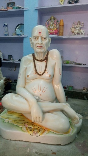 Marble Swami Samartha Sttaue By AKSHAR MOORTI ARTS