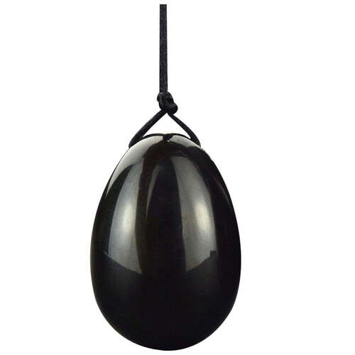 Natural Black Obsidian Gemstone Yoni Massage Eggs for Kegel Exercise For Women Use