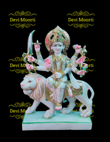 Durga Mata Marble Statue - Feature: Rust Proof