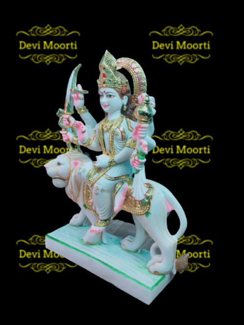 Durga mata marble statue