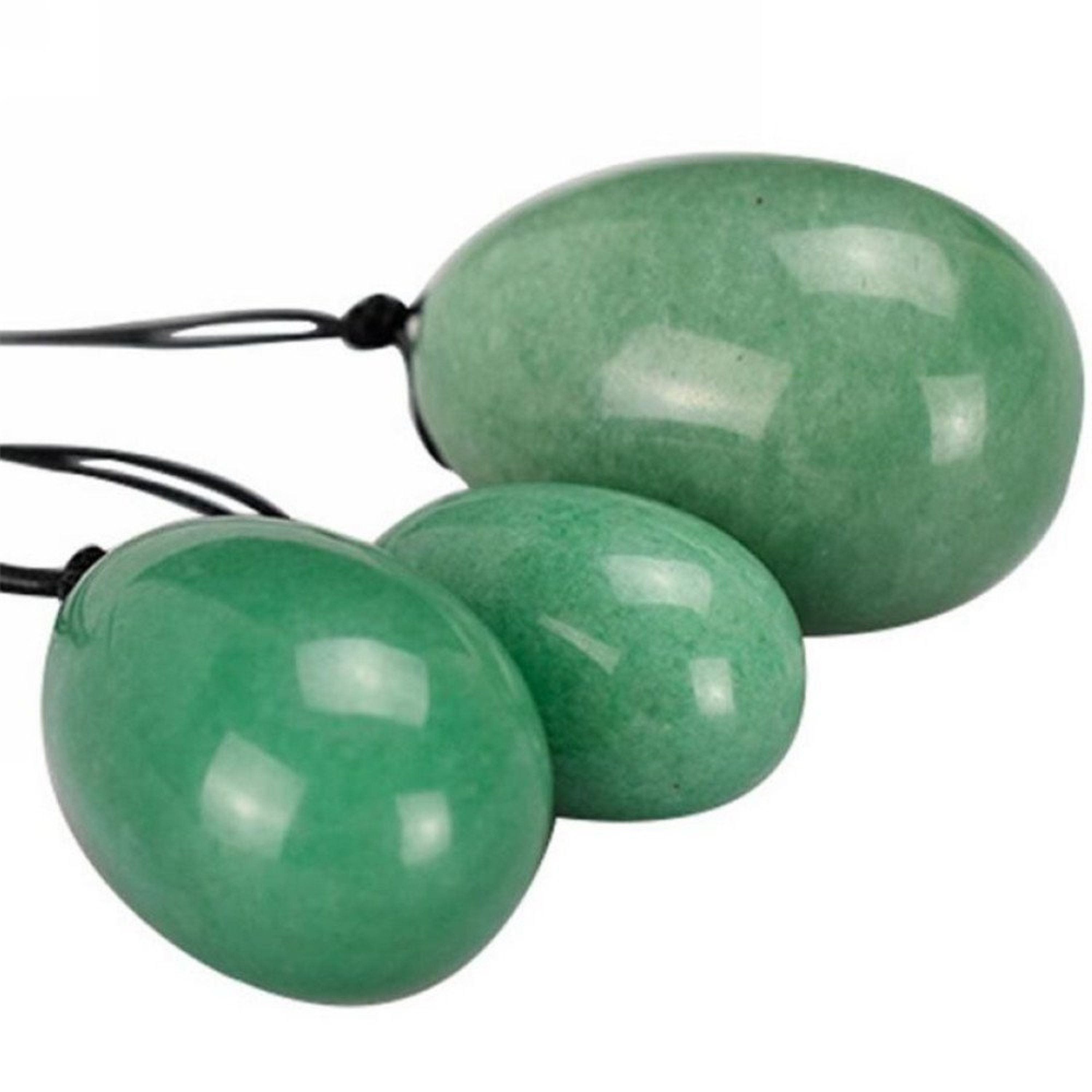 Natural Green Aventurine Gemstone Yoni Massage Eggs for Kegel Exercise For Women Use