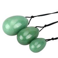 Natural Green Aventurine Gemstone Yoni Massage Eggs for Kegel Exercise For Women Use