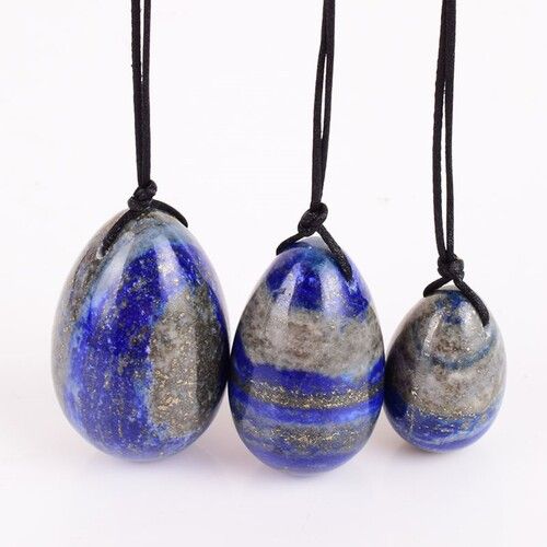 Natural Lapis Lazuli Gemstone Yoni Massage Eggs For Kegel Exercise For Women Use Grade: Aaa