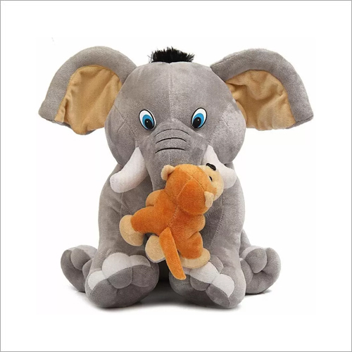 Baby Elephant Toy - Premium Soft Plush Fabric, Lightweight Grey Design, Vibrant Colors for Kids Aged 1-10, Perfect Birthday Gift