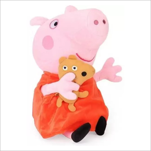 Saubhagye Pig Stuffed Soft Toy - Soft Polyester Fabric, 16 Inches, Pink | Huggable Fiber-Filled Design, Anti-Allergic for Young Kids