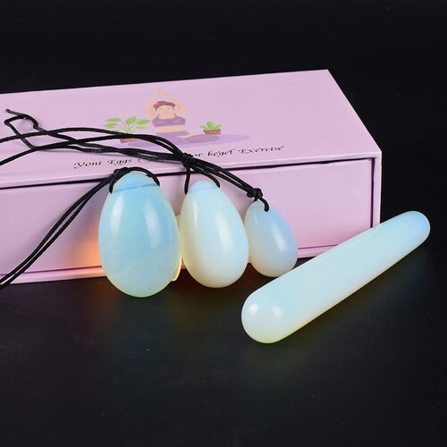 Natural Opalite Gemstone Yoni Massage Wand for Kegel Exercise For Women Use