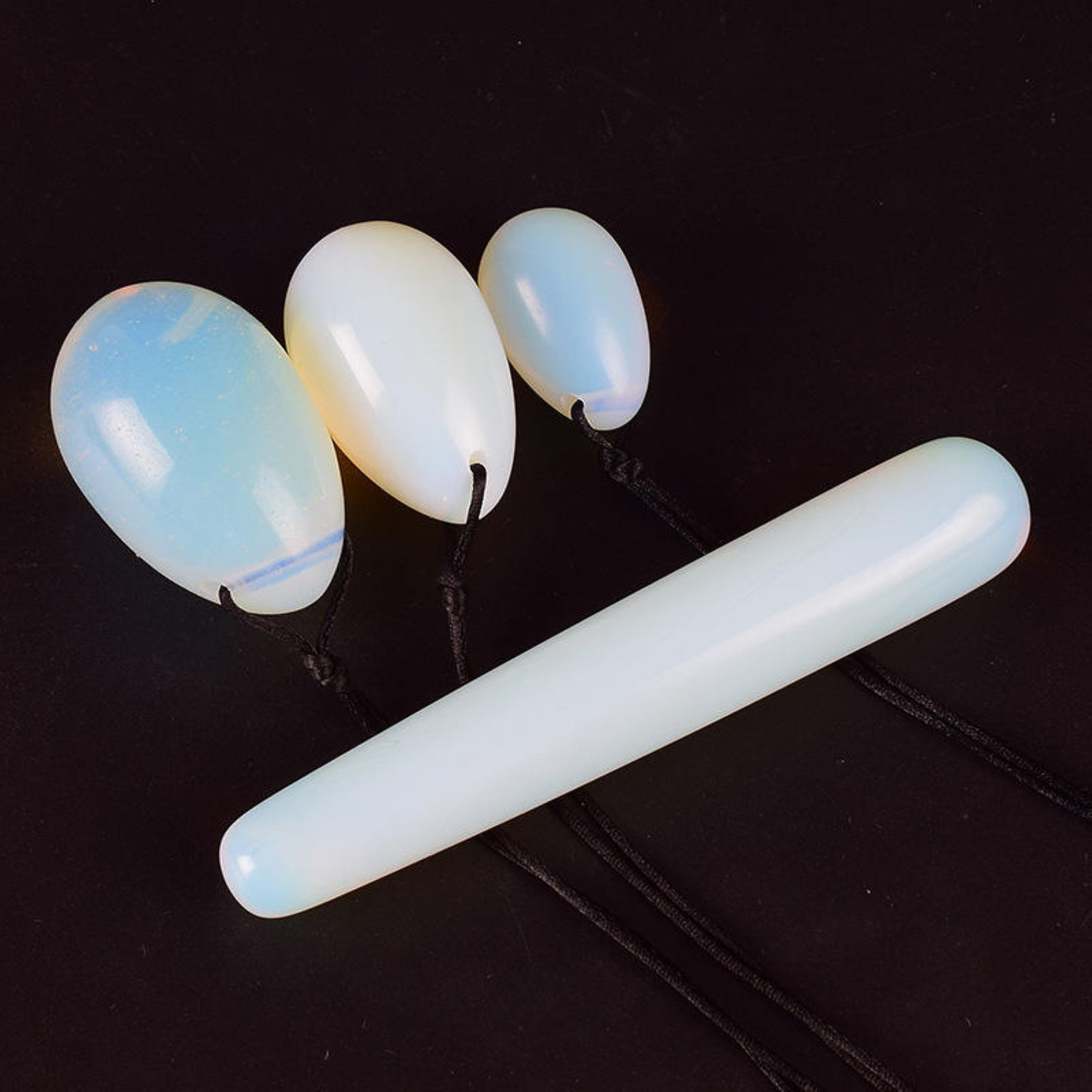 Natural Opalite Gemstone Yoni Massage Wand for Kegel Exercise For Women Use