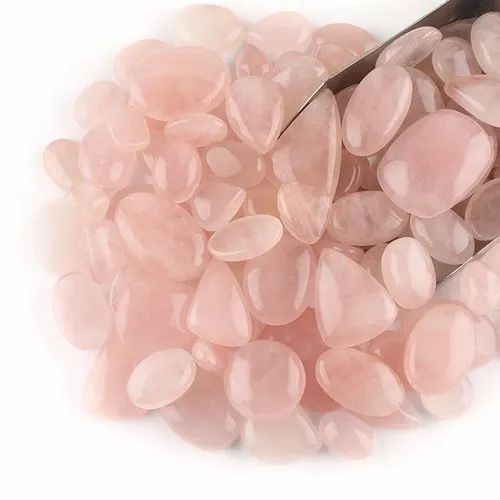 Natural Rose Quartz Stone Gemstone Cabochons