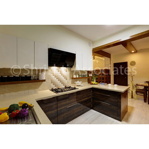 Laminate Finish Kitchen Interior Design Services By SHRISHTI ASSOCIATES