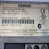 SIEMENS 6SL3210-1SE14-1UA0 POWER MODULE