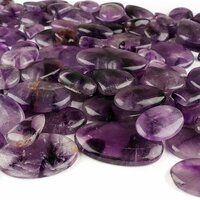 Natural Purple Mix Amethyst Gemstone Plain Cabochon