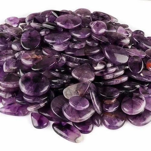 Natural Purple Mix Amethyst Gemstone Plain Cabochon