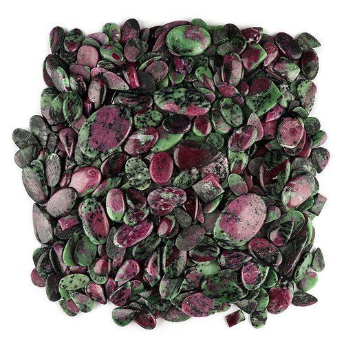 Natural Mix Ruby Zoisite Gemstone Plain Cabochon