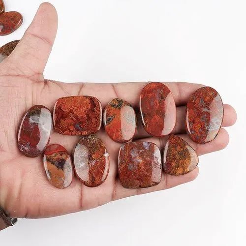 Natural Seam Agate Gemstone Cabochon