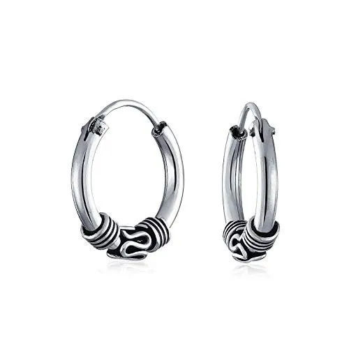 Buy Little Circle Aura Sterling Silver Stud Earrings by Mannash Jewellery