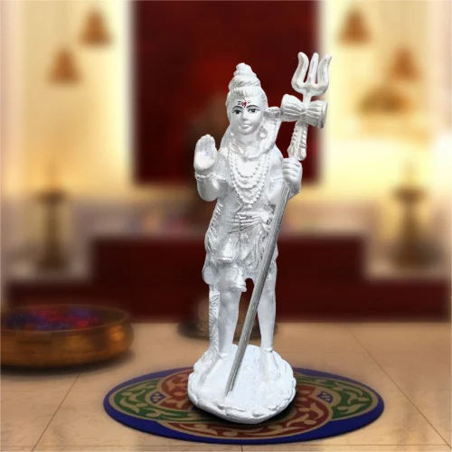 999 Hollow Silver Shiv Statue