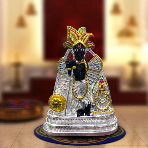 999 Hollow Silver krishna Statue