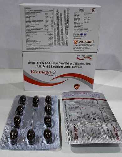 Capsules Omega -3 Fatty Acid Grape Seed Extract