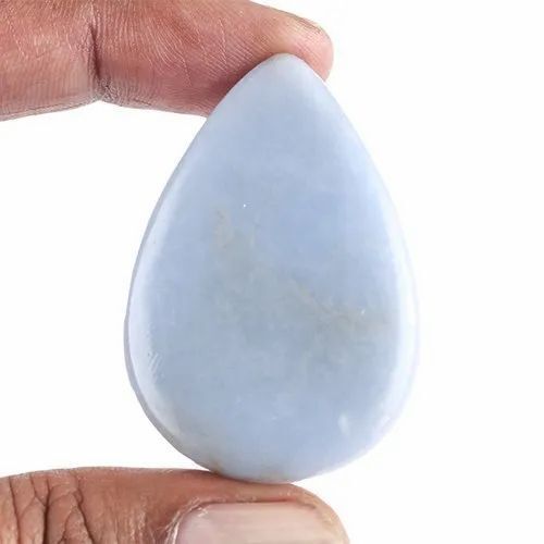 Natural Angelite Gemstone Plain Cabochons