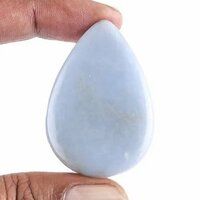 Natural Angelite Gemstone Plain Cabochons