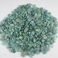 Natural Blue Aquamarine Gemstone Cabochon