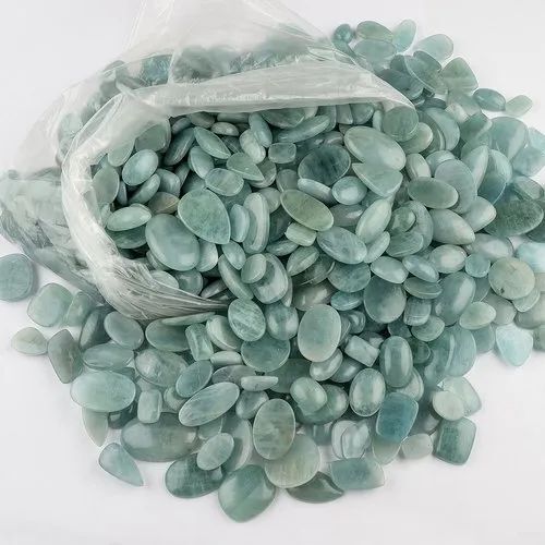 Natural Blue Aquamarine Gemstone Cabochon