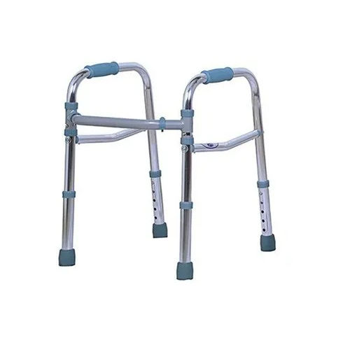 K-Care 4 Feet Stainless Steel Patient Adjustable Walker