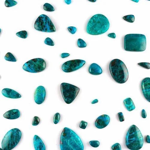 Natural Mix Blue Chrysocolla Cabochon Stone