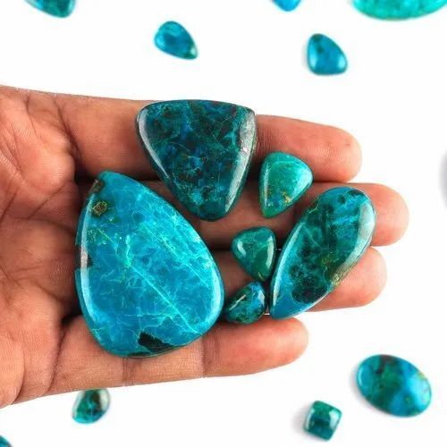 Natural Mix Blue Chrysocolla Cabochon Stone