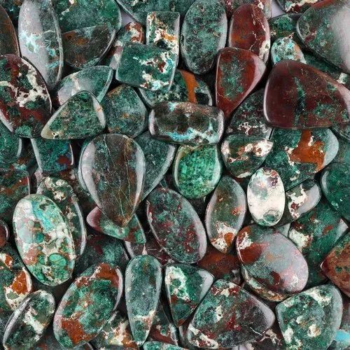 Natural Green Chrysocolla Gemstone Cabochon