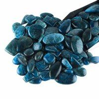 Natural Blue Mix Neon Apatite Gemstone Cabochons