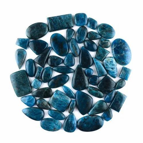 Natural Blue Mix Neon Apatite Gemstone Cabochons