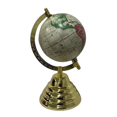 Brass World Map Globes