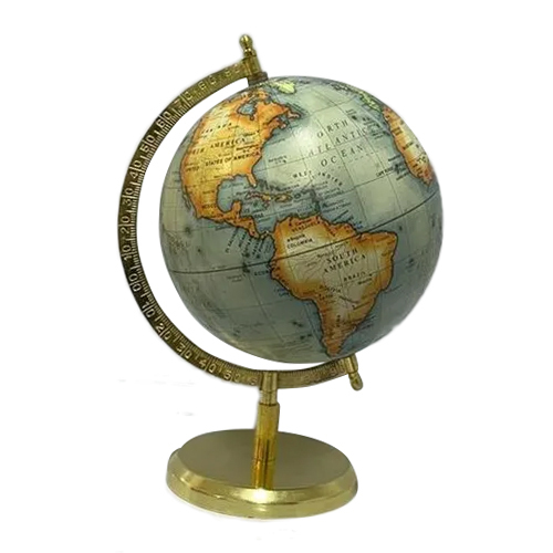 Brass Finish World Globe