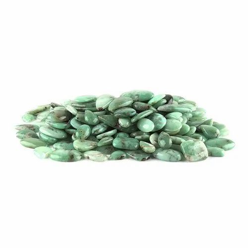 Natural Green Chrysoprase Gemstone Cabochons