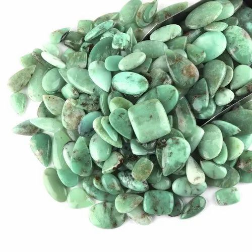 Natural Green Chrysoprase Gemstone Cabochons