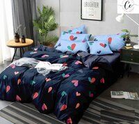 Glace Cotton Printed Bedsheet  /Block Print Bedsheet