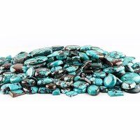 Natural Blue Mixed Tibetan Turquoise Cabochons Cut Gemstone