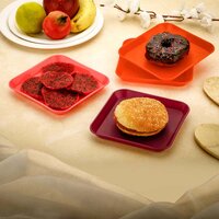 2706 SQUARE PLASTIC DINNER PLATE SET