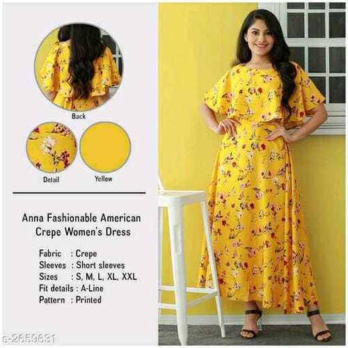 No Fade Skc-10257 Oceanista Crepe Dress